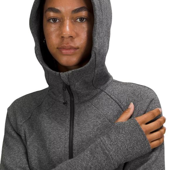 Lululemon Scuba Full-Zip Hoodie in Heathered Speckled Black Size 2 - Picture 3 of 15